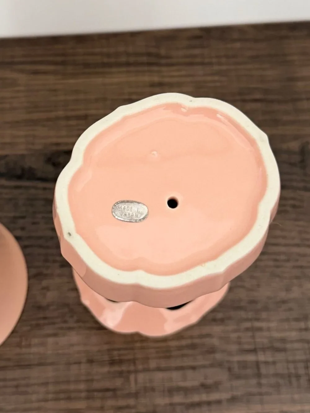 Vintage Pink Ceramic Retro Cottagecore Mid-Century Toothbrush Holder & Tumbler S
